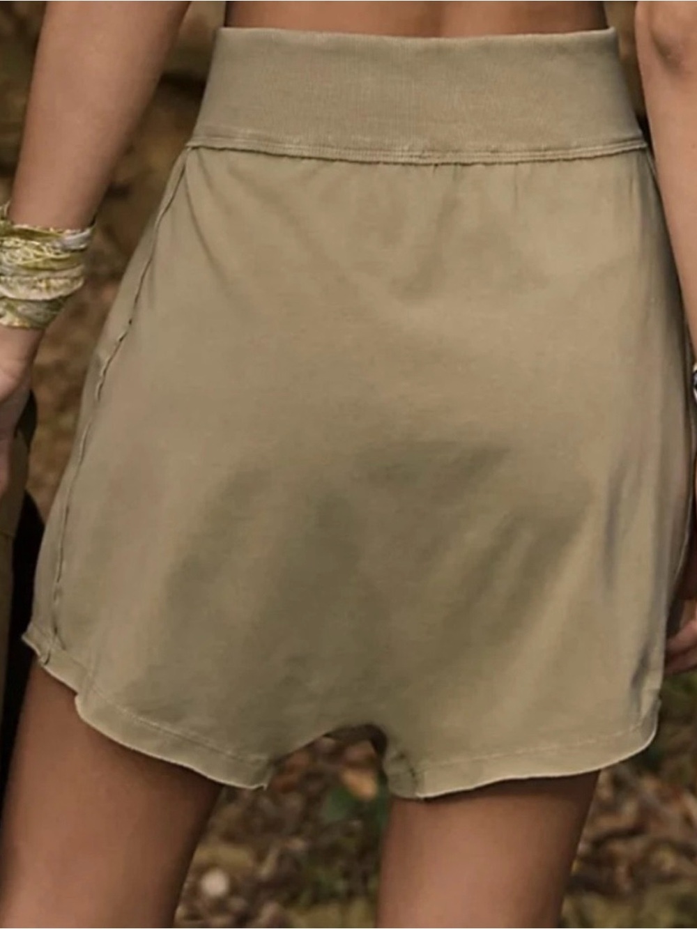 FP Movement by Free People Olive Green Matcha Hot Shot Harem Shorts NWT Large L - Picture 7 of 8